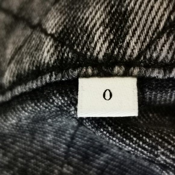 Sandro Paris Coat Size 0 XS Viscose Denim combo Jean Jacket Black Grey Gold Trim - Picture 13 of 15